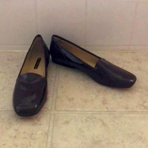 Enzo Angiolini Burgundy Patent Leather Loafers